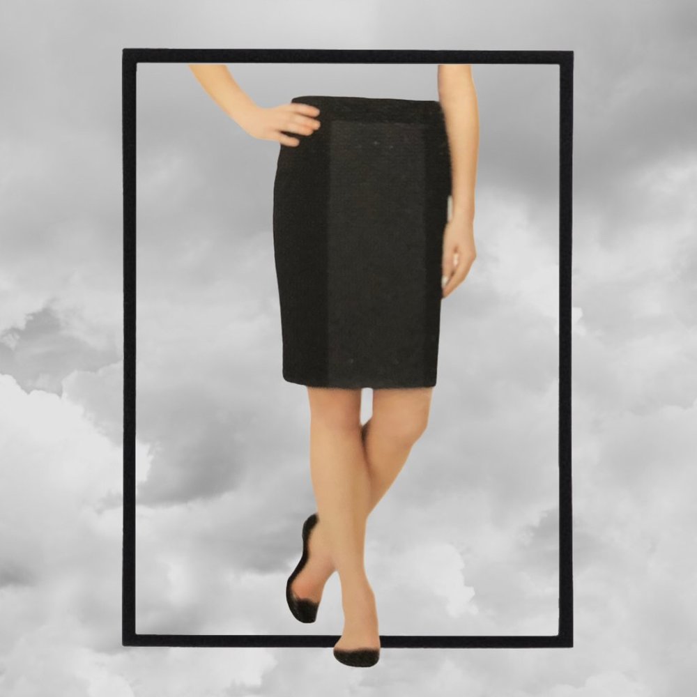 Nicole Miller Black & Charcoal pencil skirt